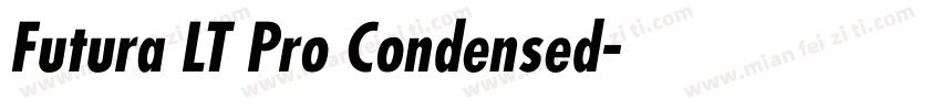 Futura LT Pro Condensed字体转换